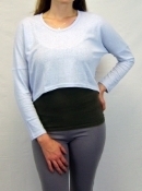 Picture of Hemp Ladies Long Sleeved Cropped T-Shirt