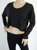 Picture of Hemp Ladies Long Sleeve Cropped T-shirt