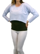 Picture of Hemp Ladies Long Sleeved Cropped T-Shirt